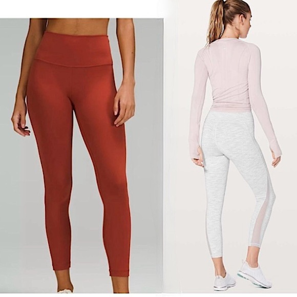 Lululemon Set of 2 Bundle Leggings, Train Times 7/8 Pant & Wunder High-Rise,SZ 6 - Picture 1 of 13